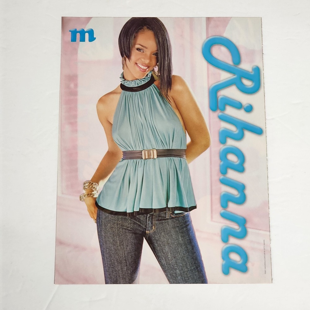 Rihanna Corbin Bleu Double-Sided Pin-Up Poster Magazine Clipping 8x10.5